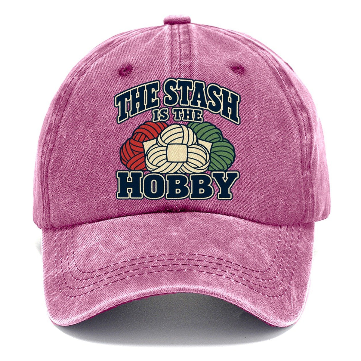 The Stash Is The Hobby Yarn Crafts Classic Cap – Dusty Rose