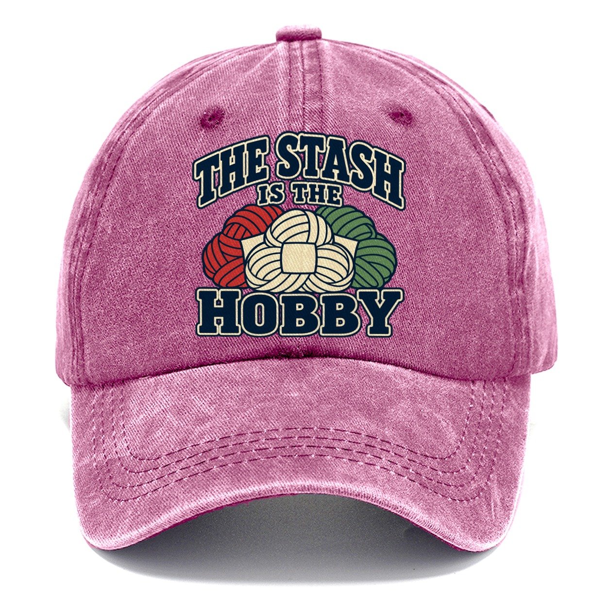 The Stash Is The Hobby Yarn Crafts Classic Cap – Dusty Rose