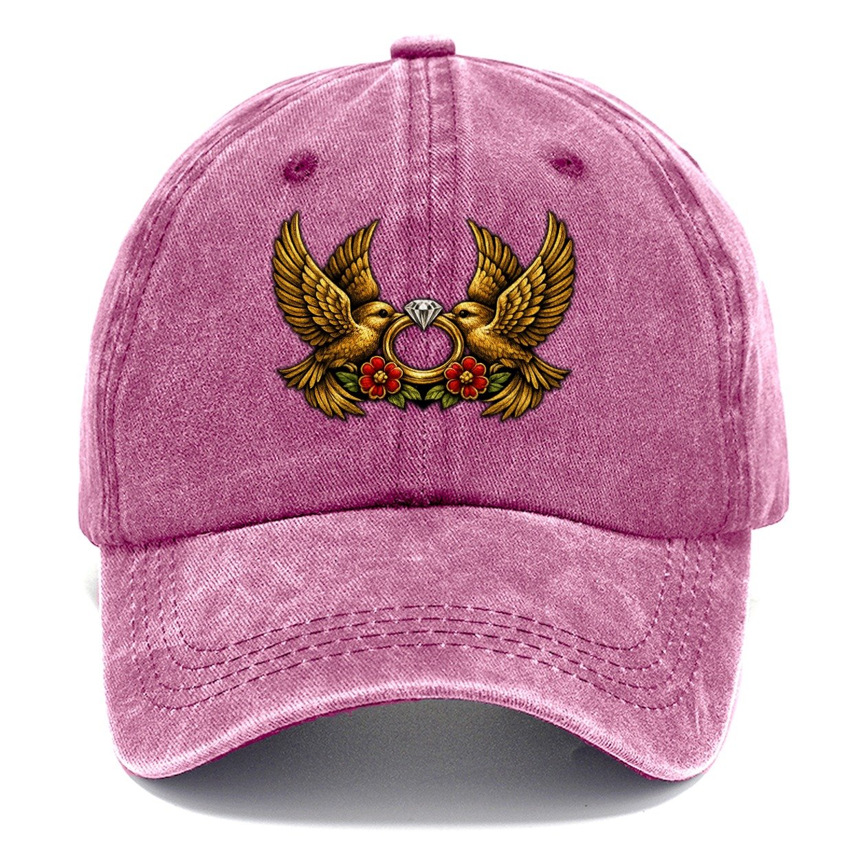 Claddagh Symbol Classic Cap – Dusty Rose