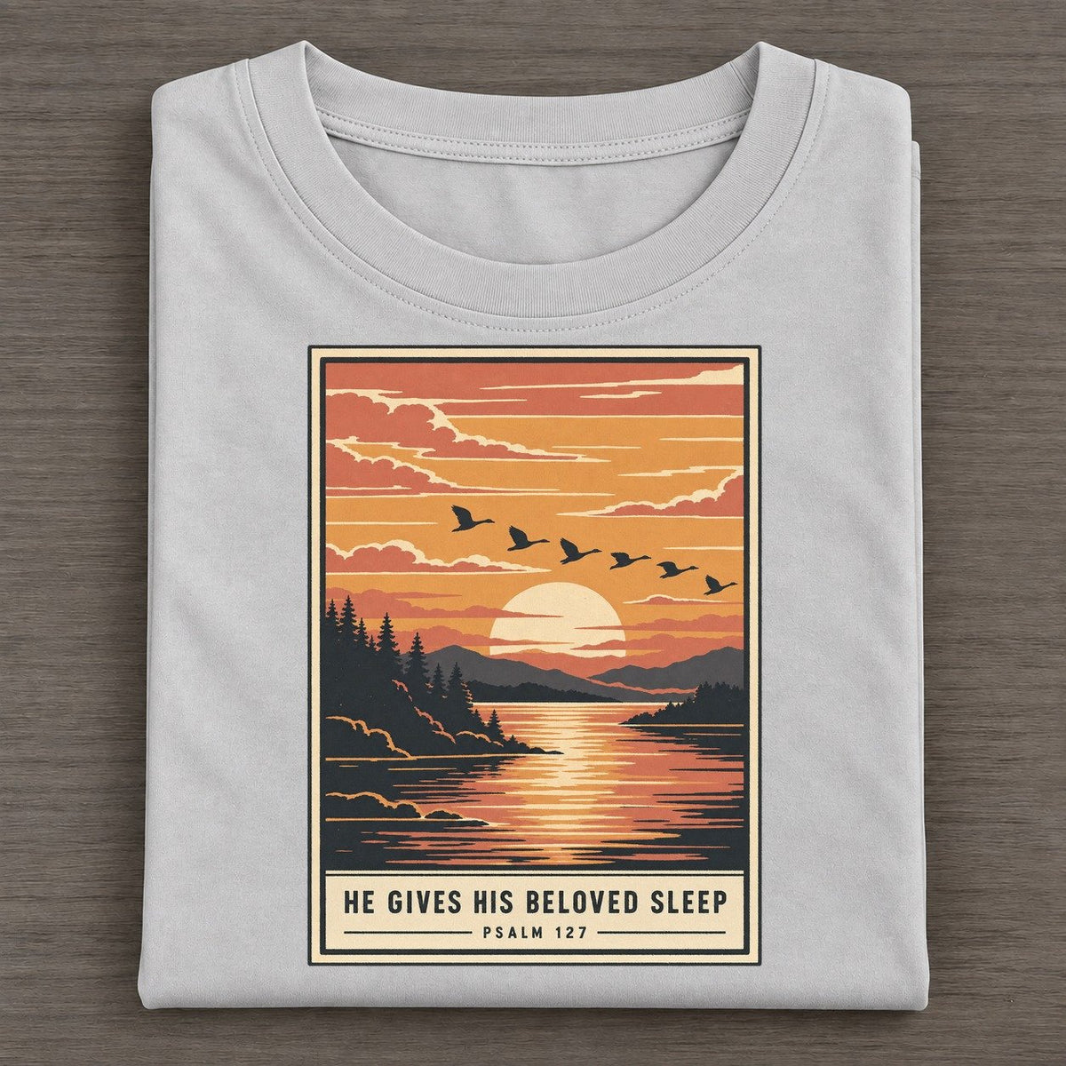 He Gives His Beloved Given Light Classic T-shirt – Grey