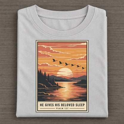 He Gives His Beloved Given Light Classic T-shirt – Grey