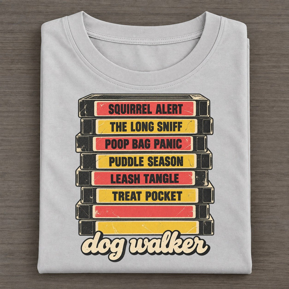 Dog Walker Rewind Shelf Classic T-shirt – Grey