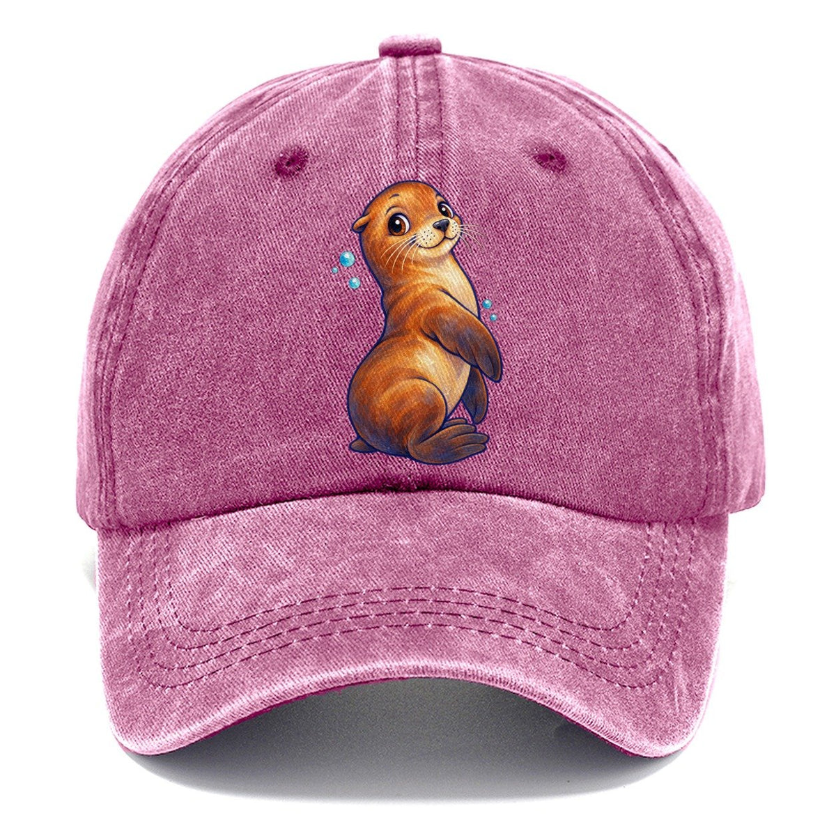 Sea Lion Upright Twist Sea Sprite Classic Cap – Dusty Rose