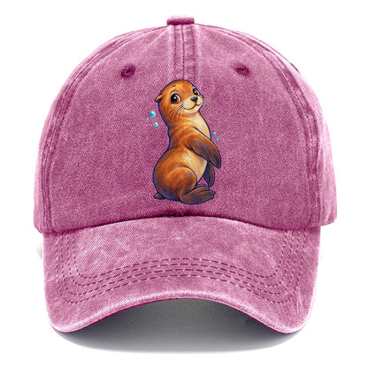 Sea Lion Upright Twist Sea Sprite Classic Cap – Dusty Rose