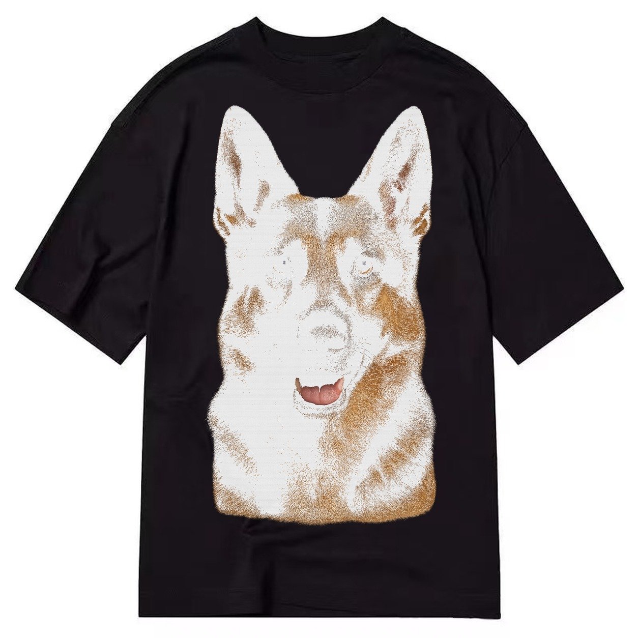 German Shepherd Portrait Classic T-shirt – Black