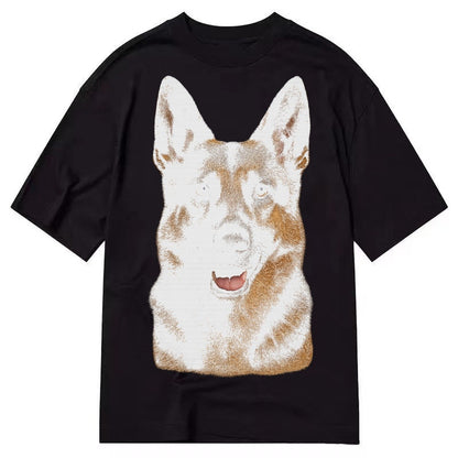 German Shepherd Portrait Classic T-shirt – Black