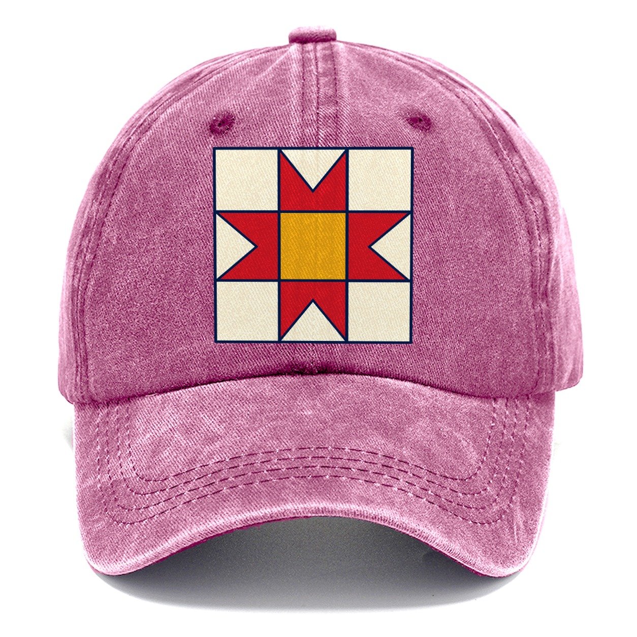 Star Block Study Sewing And Quilting Classic Cap – Dusty Rose