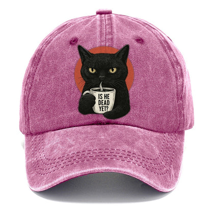 Is He Dead Yet Cat Classic Cap – Dusty Rose