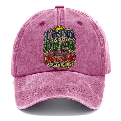Living The Dream One Nap At A Time Retired Living Classic Cap – Dusty Rose