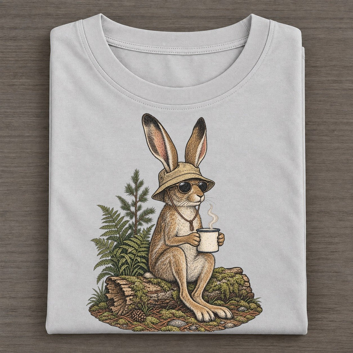 Jackrabbit Trail Rest Slow Camp Club Classic T-shirt – Grey
