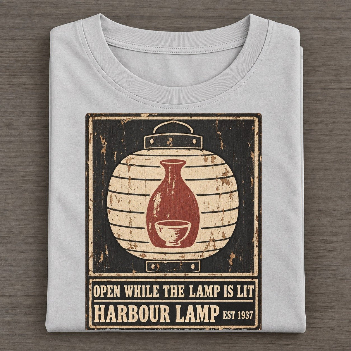 Harbour Lamp Izakaya Rules Classic T-shirt – Grey