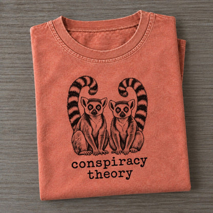 Conspiracy Theory Collective Nouns Vintage T-shirt – Terracotta