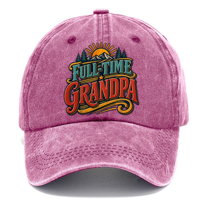 Full Time Grandpa Retired Living Classic Cap – Dusty Rose