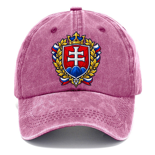 Slovakia Heraldic Crest Country Logos Classic Cap – Dusty Rose