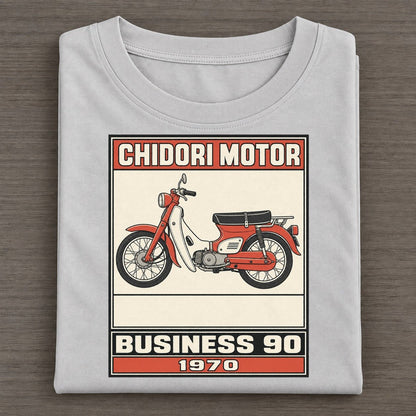 Chidori Business 90 Showa Speed Plates Classic T-shirt – Grey