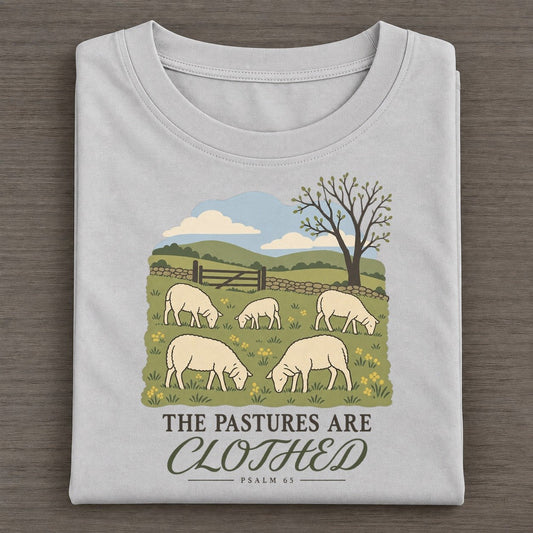 The Pastures Are Clothed The Counting Gate Classic T-shirt – Grey