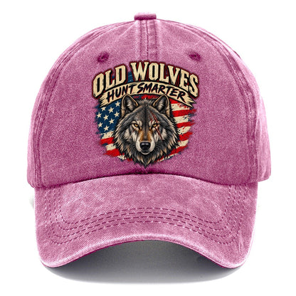 Old Wolves Hunt Smarter Old Man Strong Classic Cap – Dusty Rose