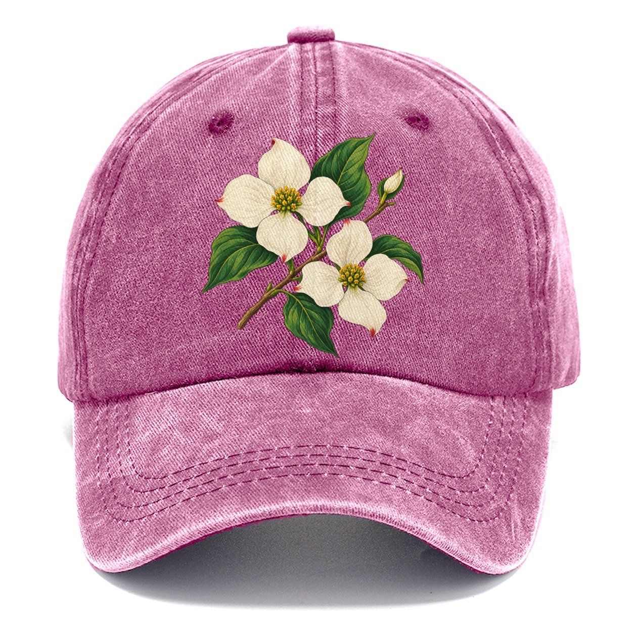 British Columbia Pacific Dogwood Bloom Canada Cultural Icons Classic Cap – Dusty Rose