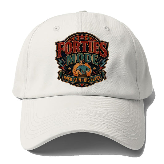 Forties Mode Back Pain Big Plans Baseball Cap – Off White