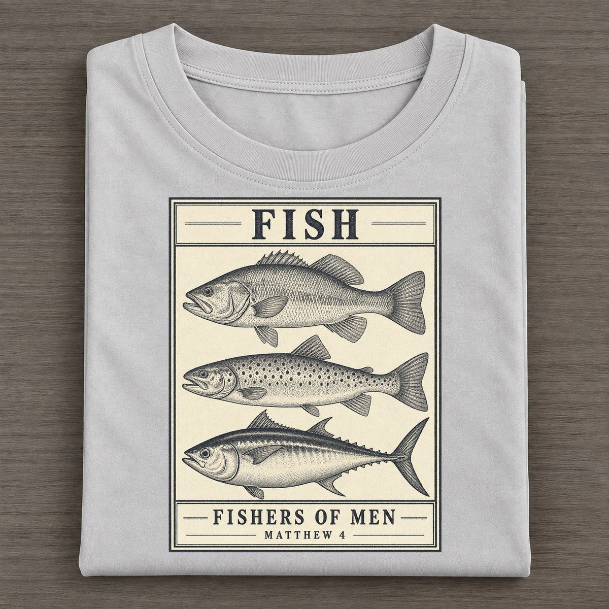 Fish Specimen Plate Creature Canticle Classic T-shirt – Grey