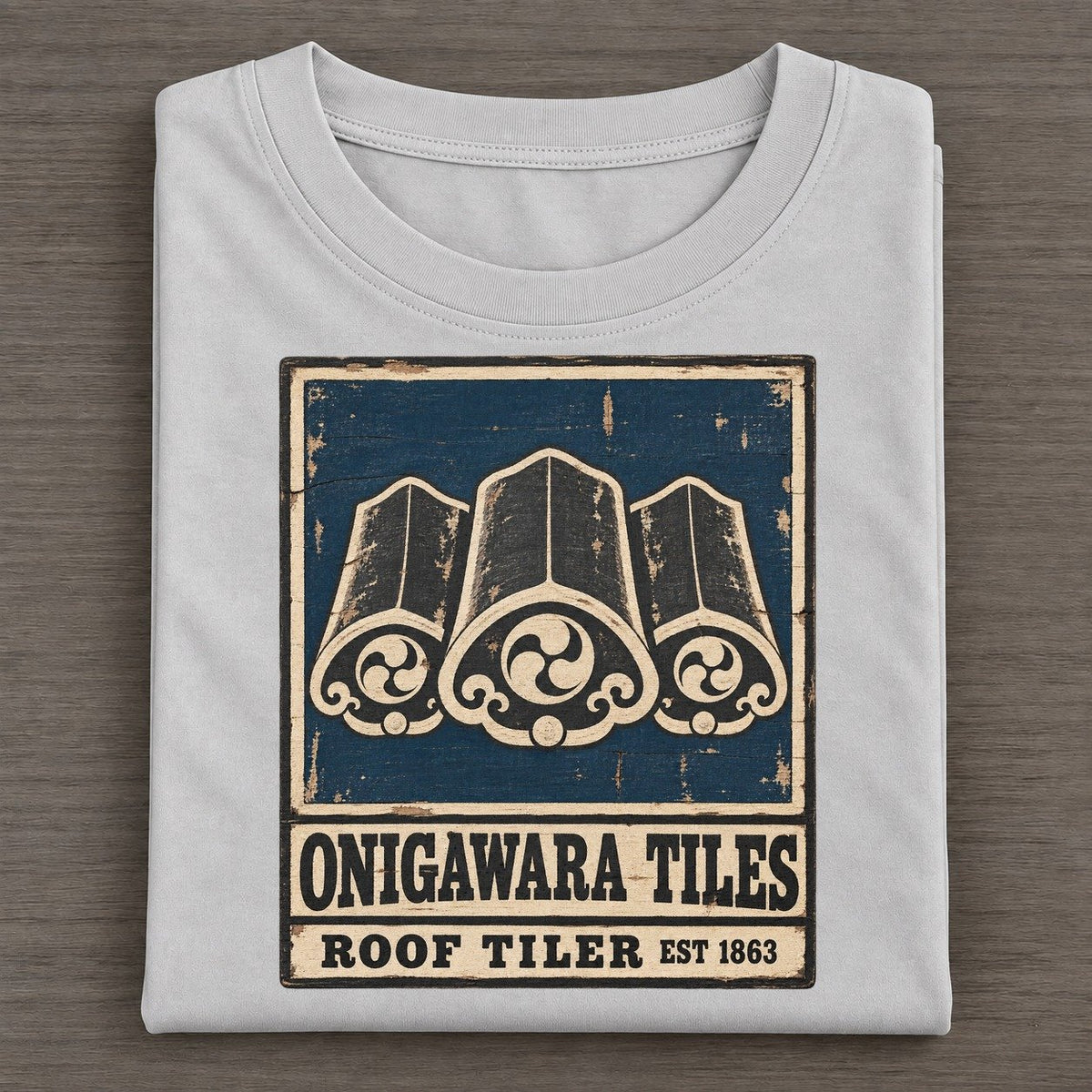 Onigawara Tile Works Noren Trade Co Classic T-shirt – Grey