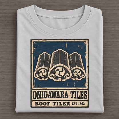 Onigawara Tile Works Noren Trade Co Classic T-shirt – Grey