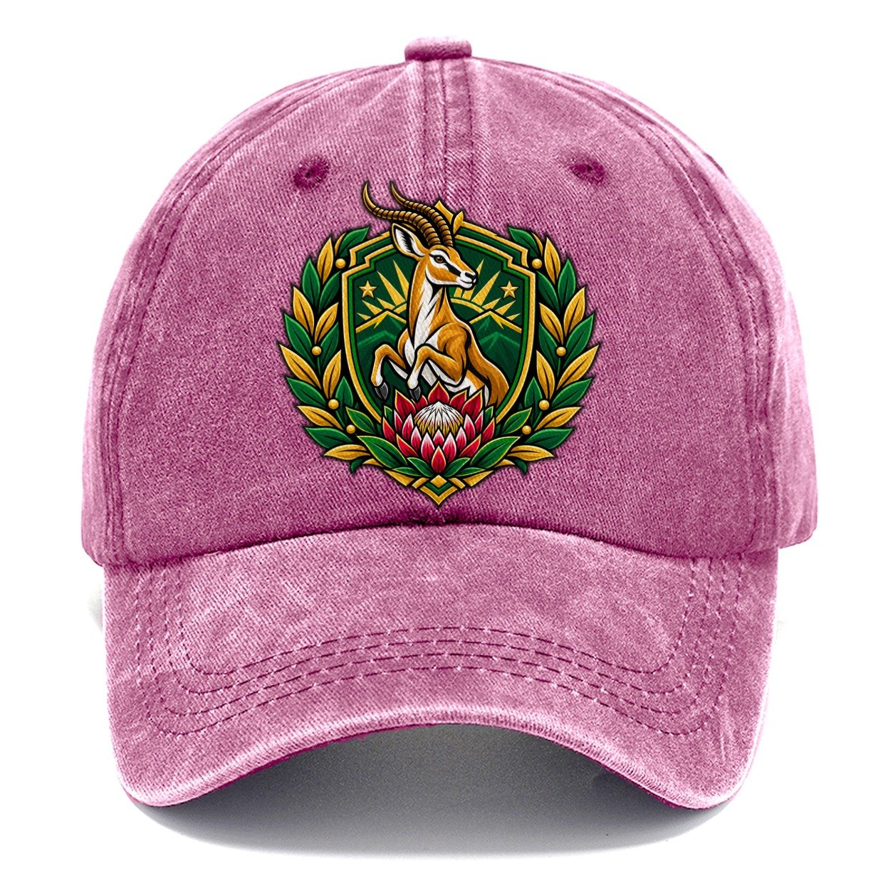South Africa Heraldic Crest Country Logos Classic Cap – Dusty Rose