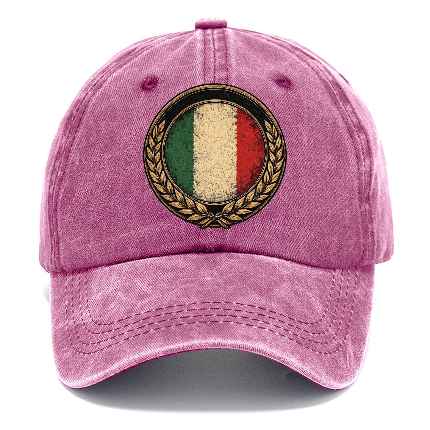 Italian Crest Classic Cap – Dusty Rose
