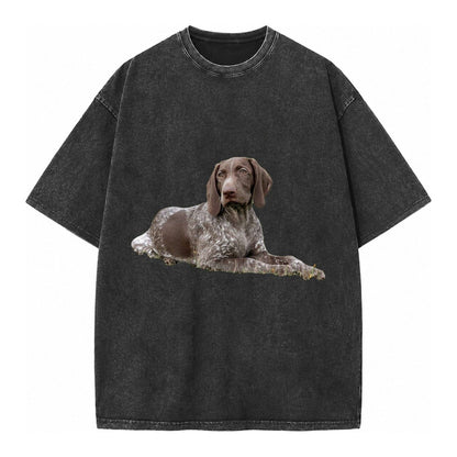 German Shorthaired Pointer 2 Vintage T-shirt – Black
