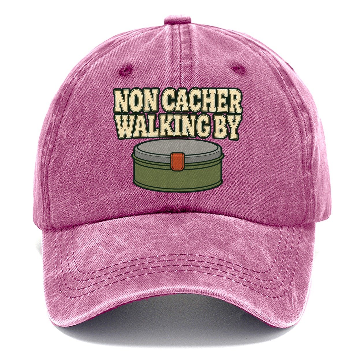 Non Cacher Walking By Geocaching Classic Cap – Dusty Rose