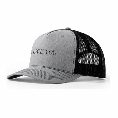 Fuck Love You Trucker Hat – Sport Grey-Black