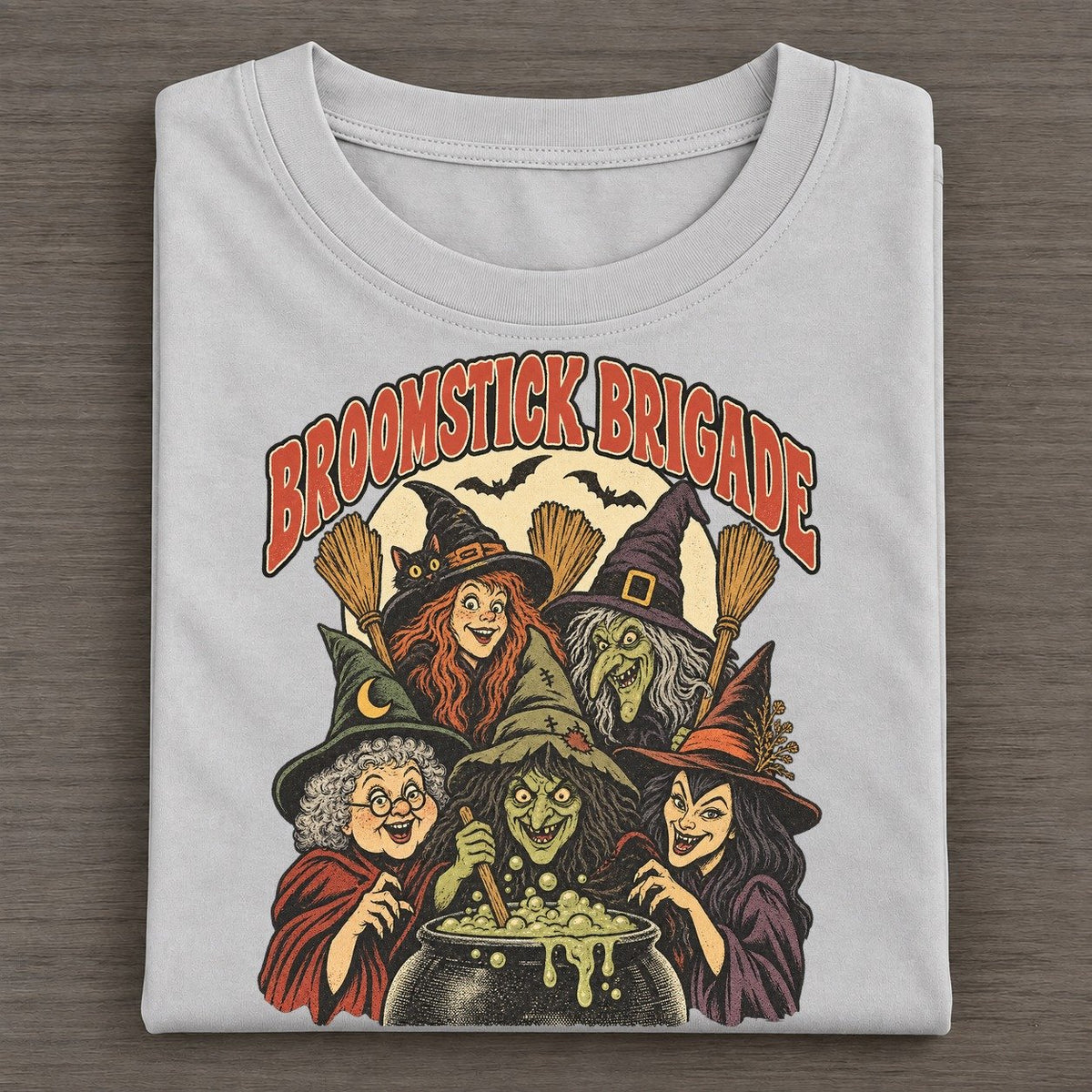 Broomstick Brigade Ghoul Mixer Classic T-shirt – Grey