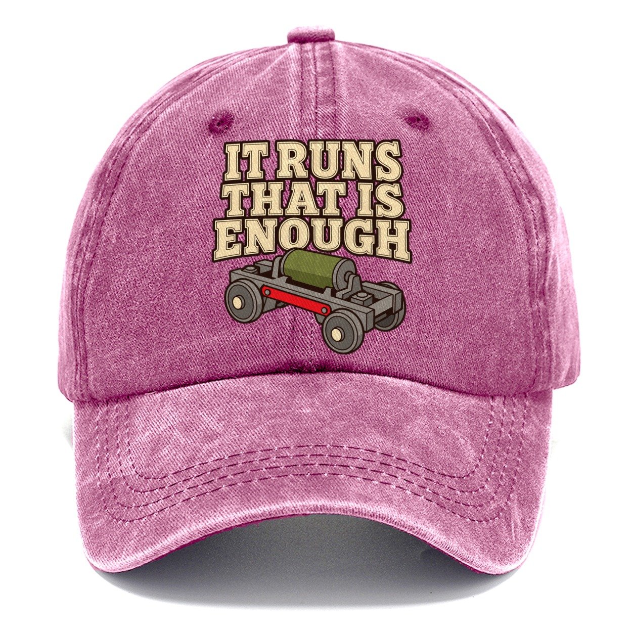 It Runs That Is Enough Model Railways Classic Cap – Dusty Rose