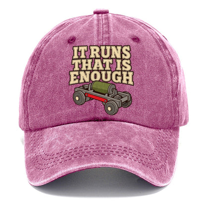 It Runs That Is Enough Model Railways Classic Cap – Dusty Rose