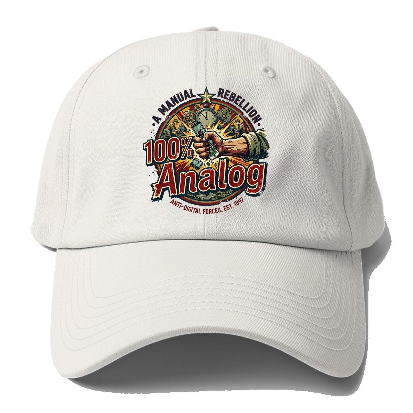100 Percent Analog Baseball Cap – Off White