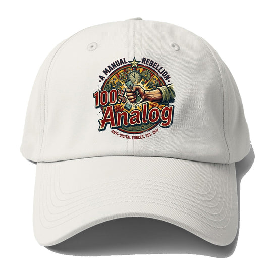 100 Percent Analog Baseball Cap – Off White