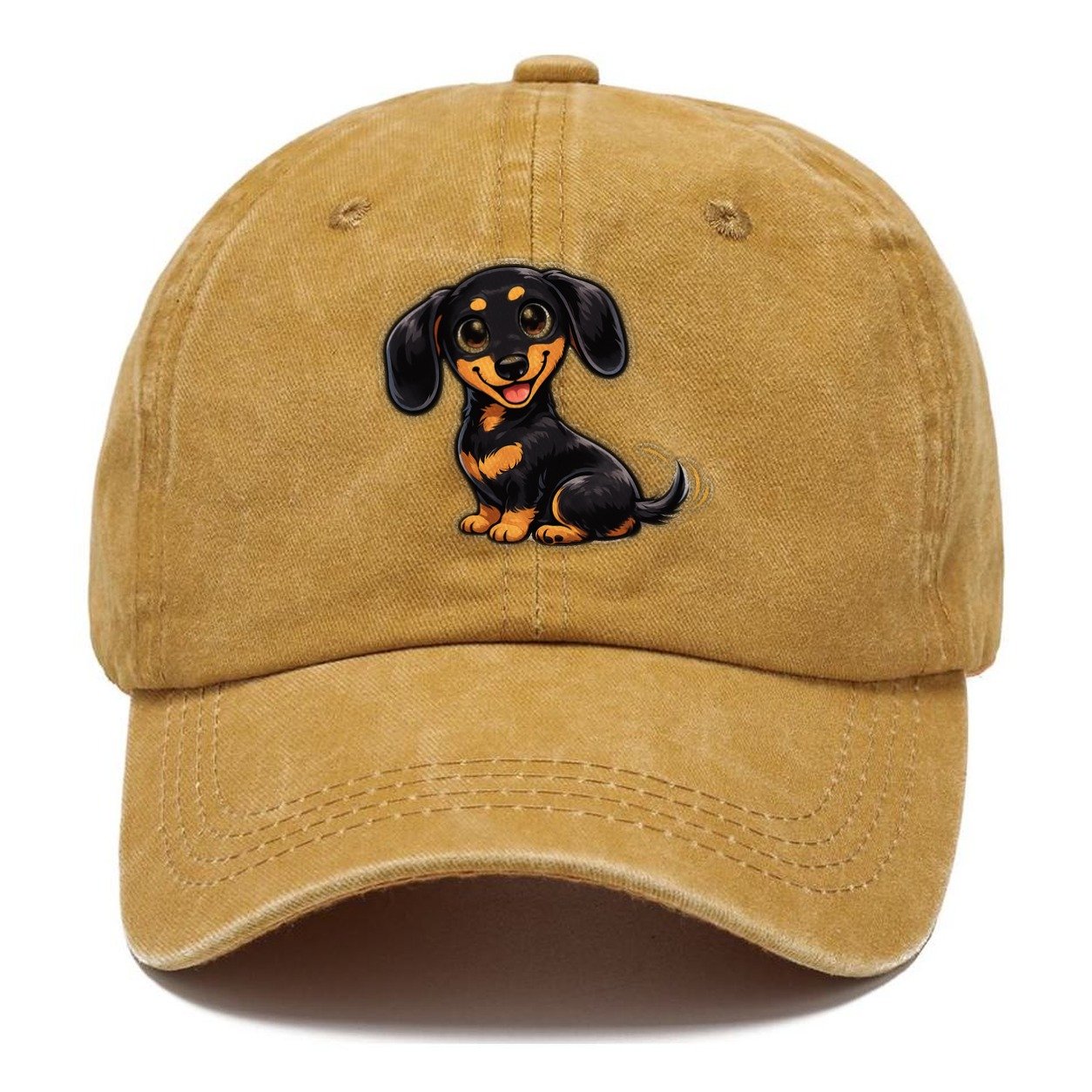 Happy Dachshund Wiggle Dance Classic Cap – Golden Harvest