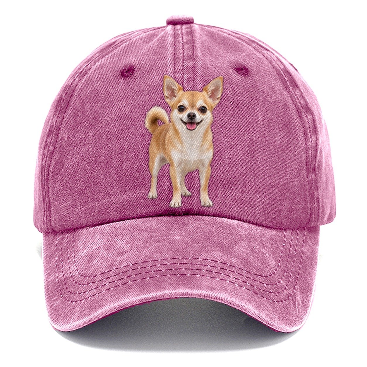 Chihuahua Standing Top Breeds Classic Cap – Dusty Rose