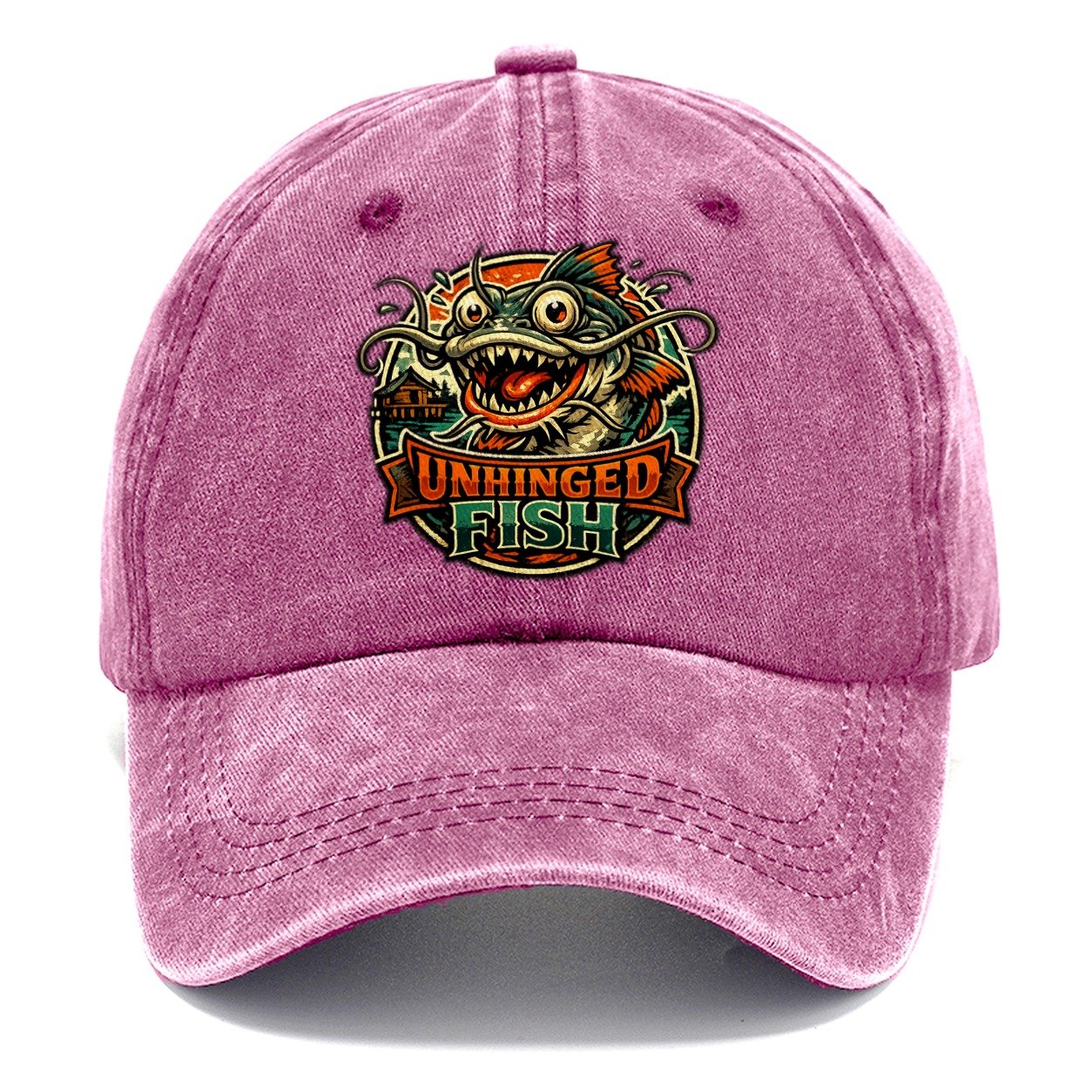 Unhinged Fish Catfish Classic Cap – Dusty Rose