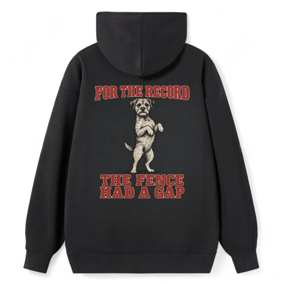 Border Terrier Dog Declarations Classic Pullover Hoodie – Black