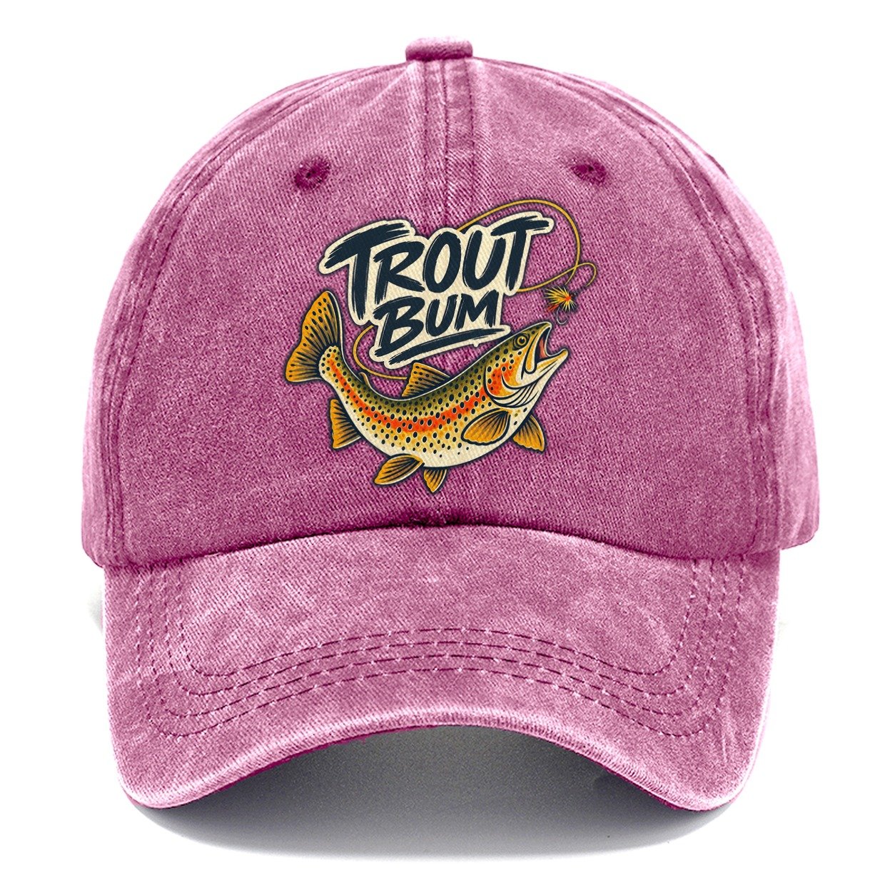 Trout Bum Fishing Elegant Classic Cap – Dusty Rose
