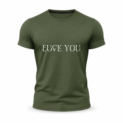 Fucklove You Athletic Tee – Military Green