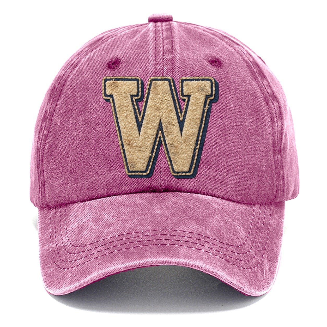 Varsity Chenille W Monogram Classic Cap – Dusty Rose