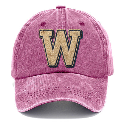 Varsity Chenille W Monogram Classic Cap – Dusty Rose
