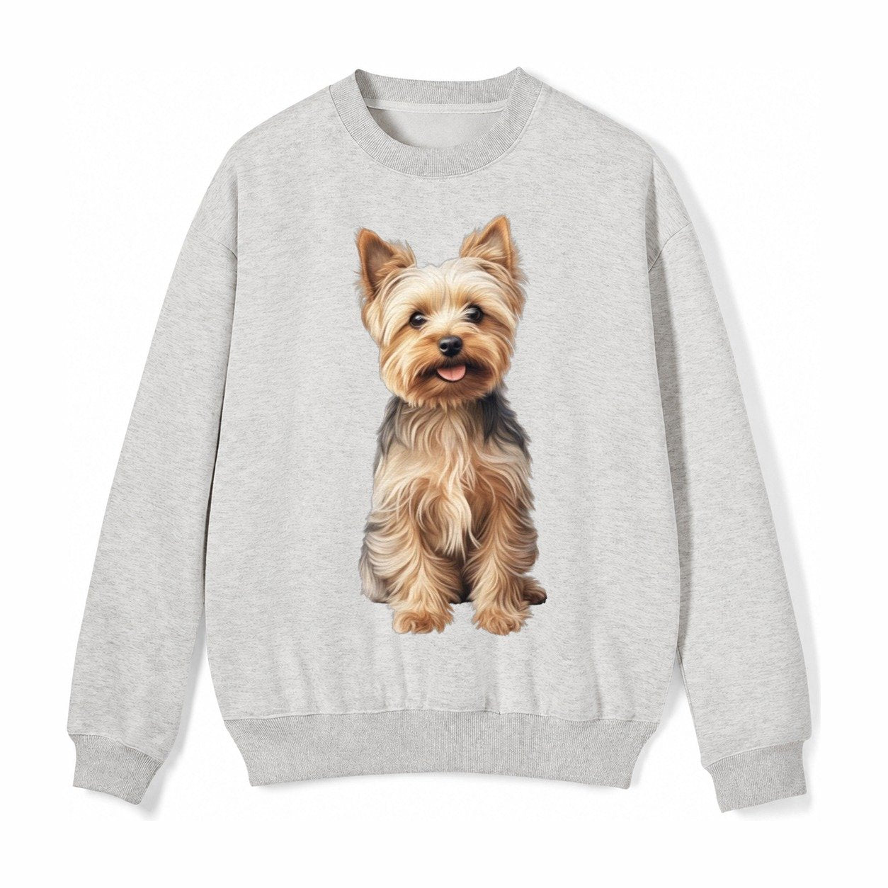 Yorkshire Terrier Dog Fleece Sweatshirt – Light Gray