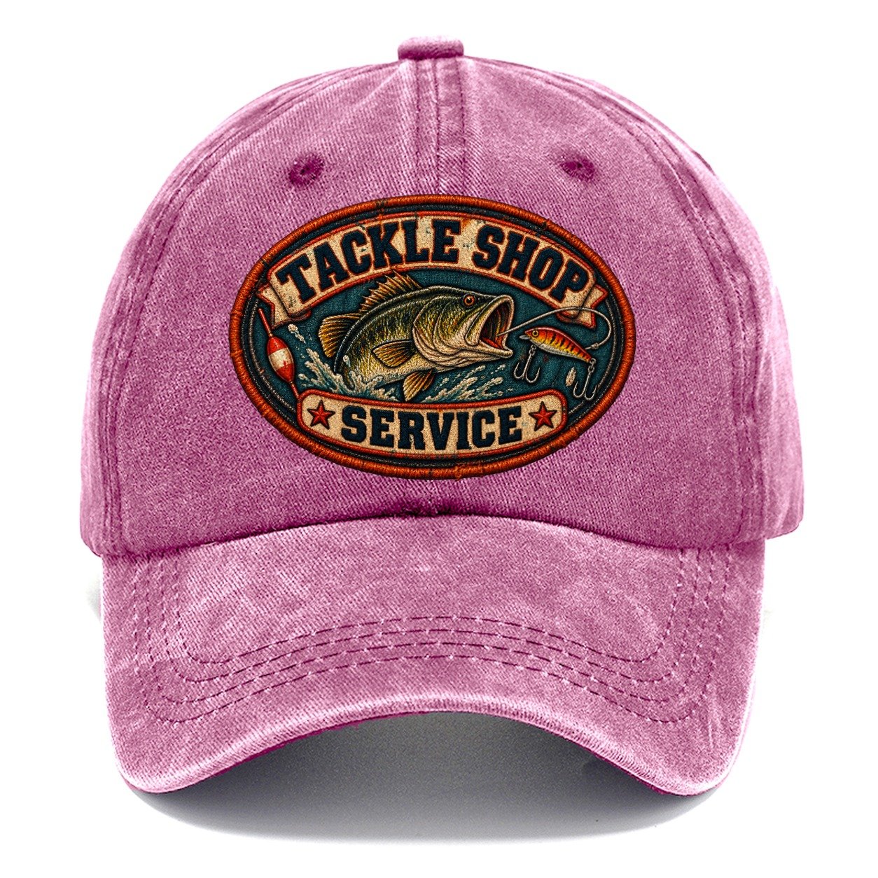 Tackle Shop Service Patch Fishing Club Classic Cap – Dusty Rose