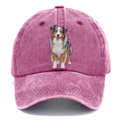 Australian Shepherd Standing Top Breeds Classic Cap – Dusty Rose