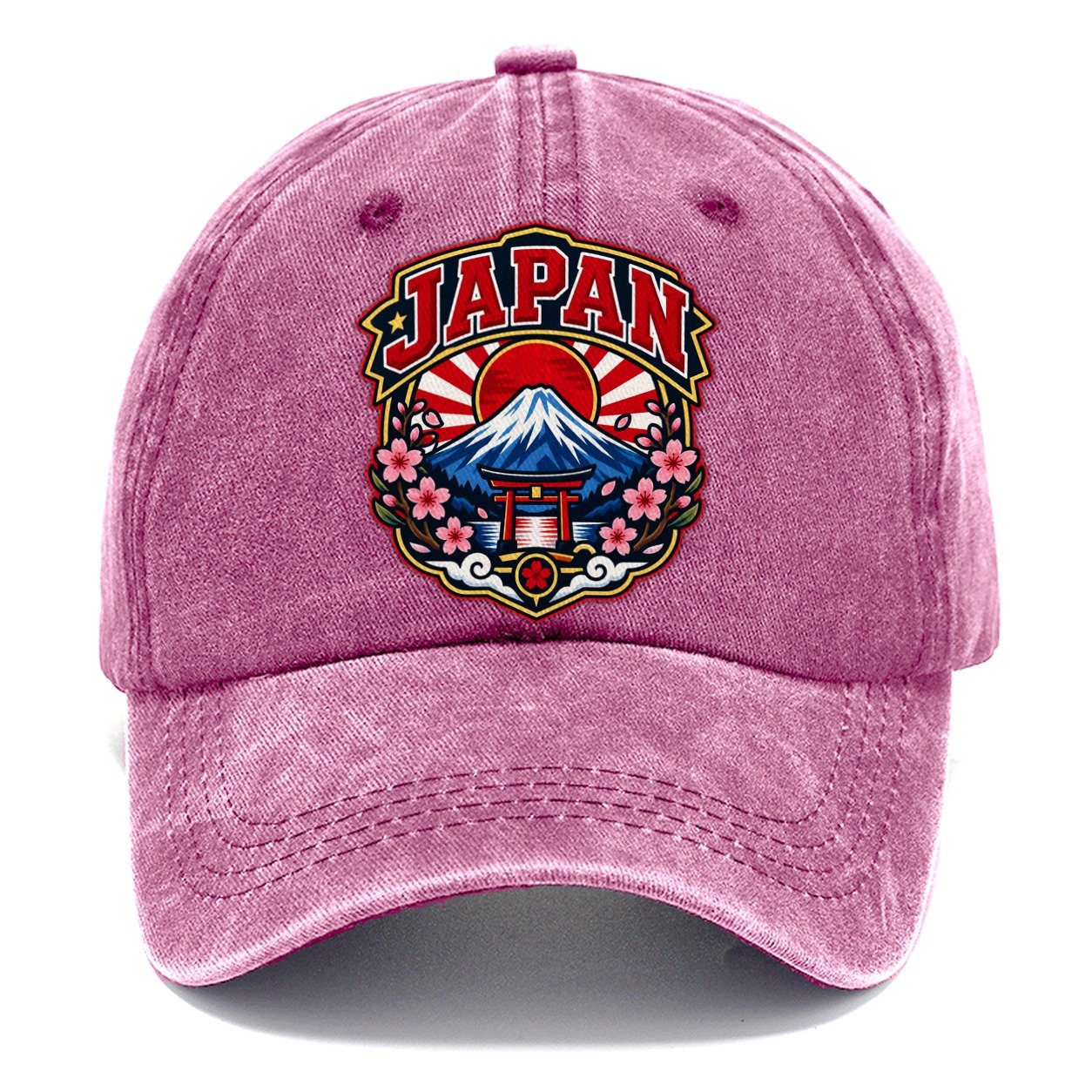 Japan Retro Badge Country Logos Classic Cap – Dusty Rose