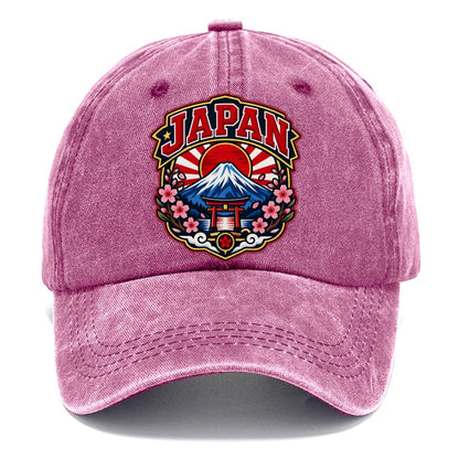Japan Retro Badge Country Logos Classic Cap – Dusty Rose