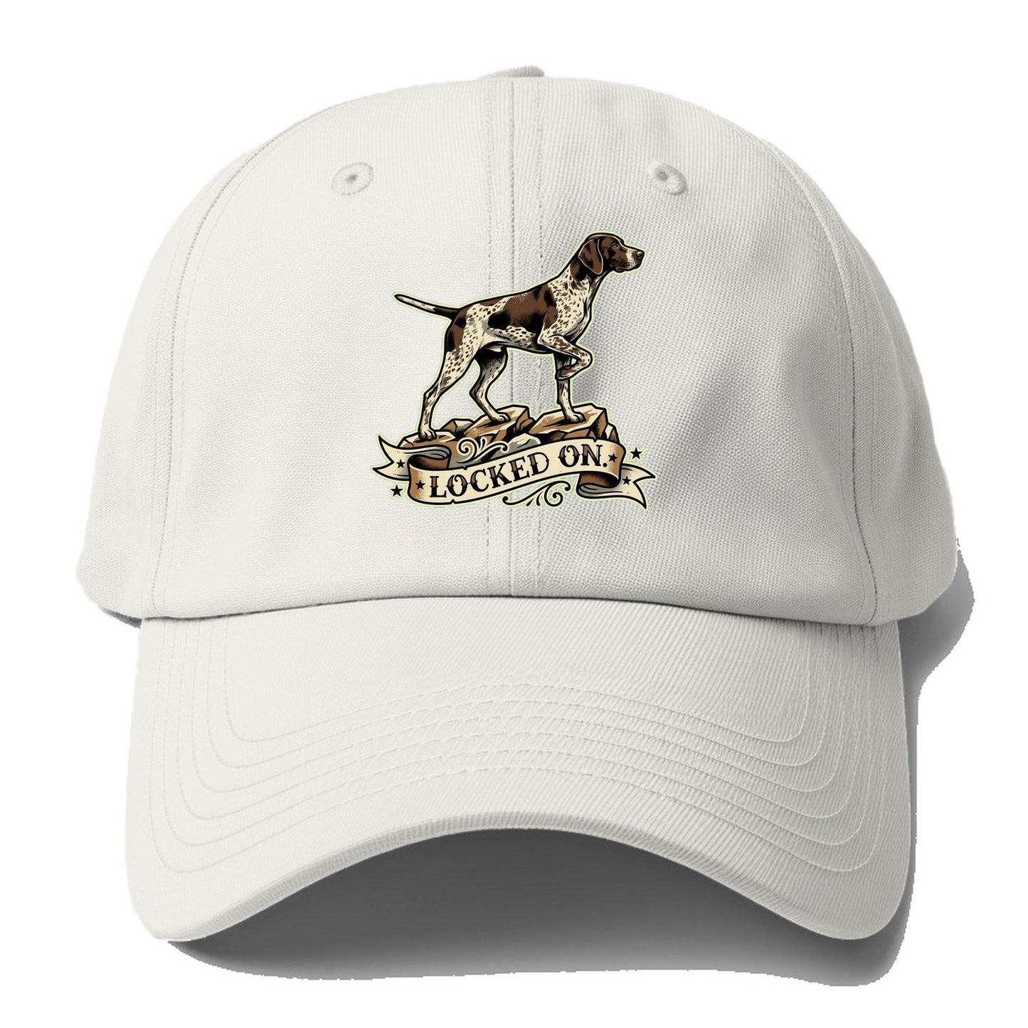 Locked On Dog Baseball Cap – Off White